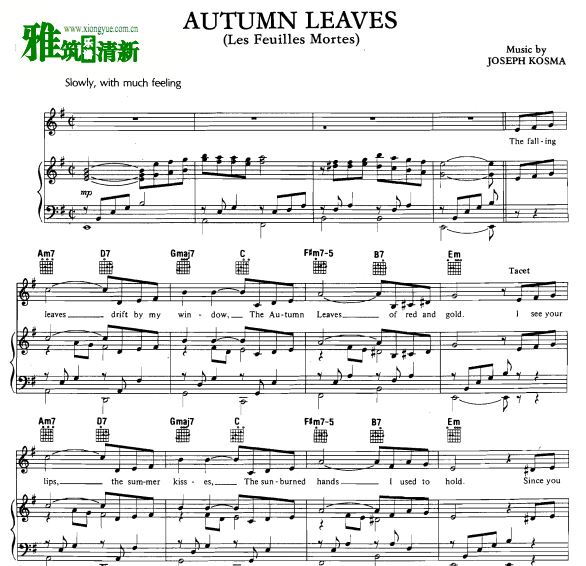 Nat King Cole - Autumn Leavesָټ