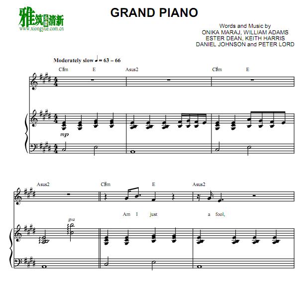 Nicki Minaj - The Pinkprint - Grand Pianoٰ