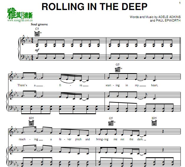 adele rolling in the deep  
