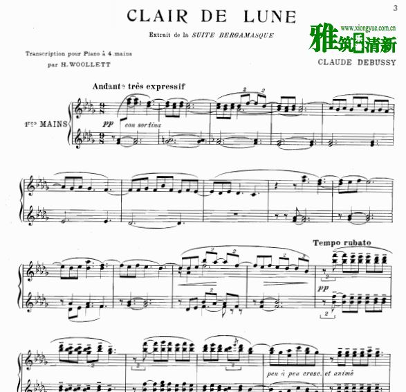 ± ¹ Debussy -  Clair de Lune