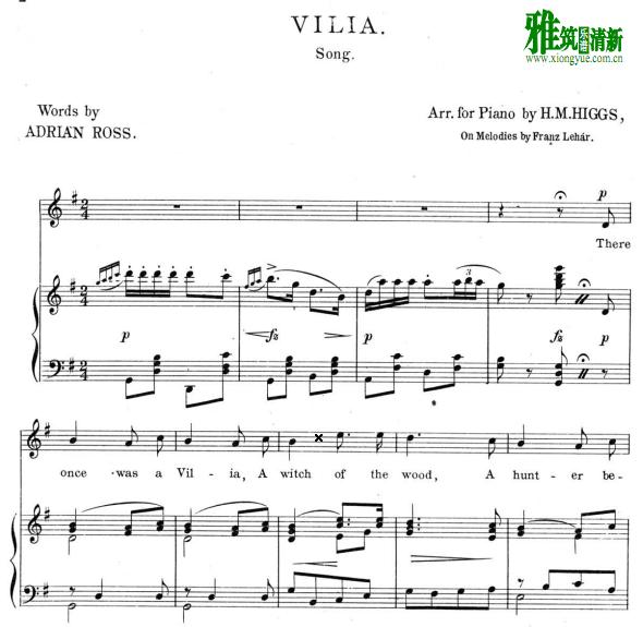 The Merry Widow �����Ѹ� vilia ޱ���Ǹ��ٰ����� Ӣ�İ�