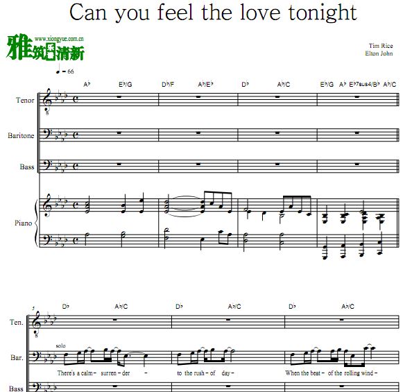 Can you feel the love tonight ϳٰ ие 