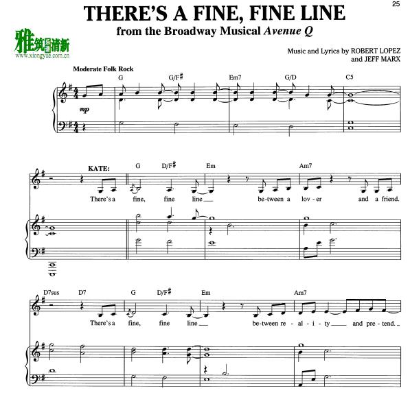 Avenue Q - There's a Fine Fine Lineٰ