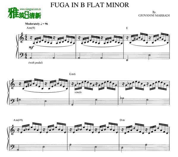Giovanni  Fuga In B Flat Minor