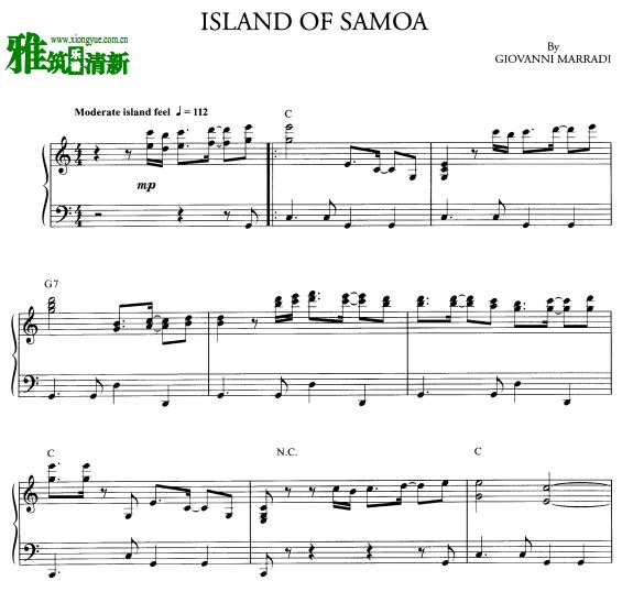 Giovanni Marradi Island Of Samoa - ԭ