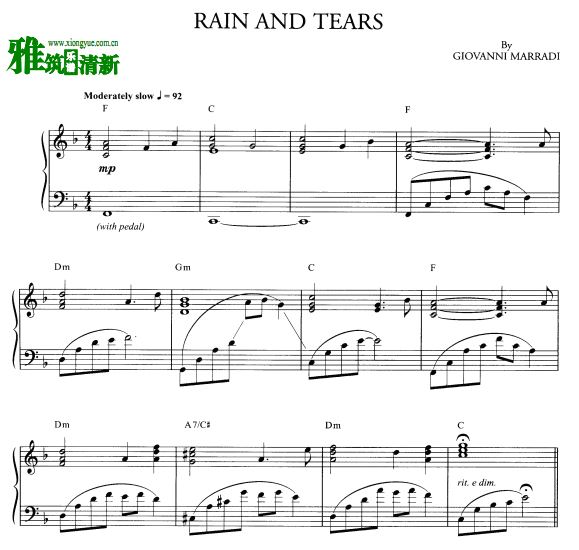   Giovanni Marradi - Rain And Tearsԭ