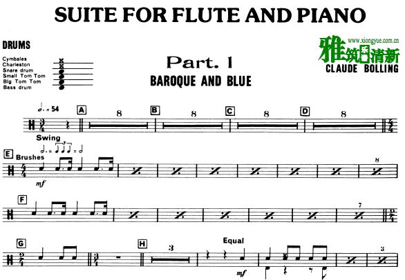 Claude Bolling -Suite for Flute Jazz Piano Trioף ʾ