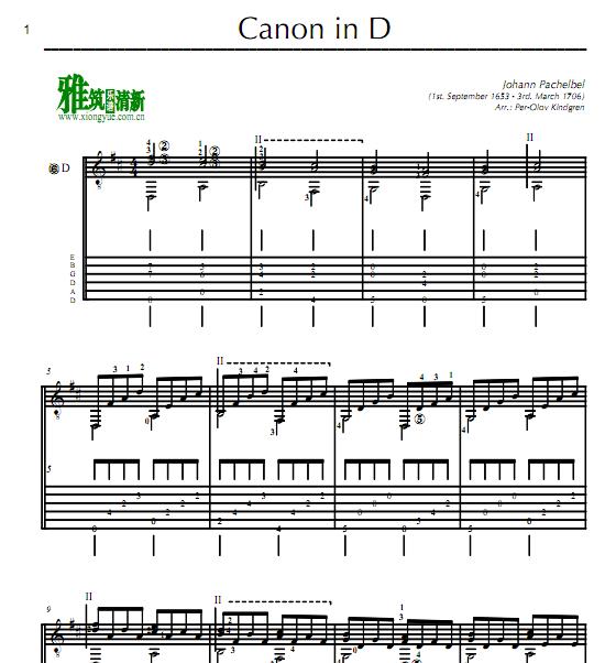 Per-Olov Kindgren - Canon in D