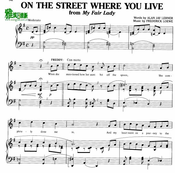 My Fair Lady - on the Street Where You Live 汾