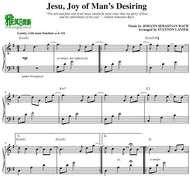 Stanton Lanier - Jesu Joy of Man's Desiring