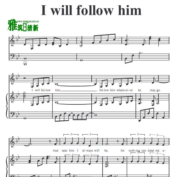 ŮҲ I Will Follow Him ְָ