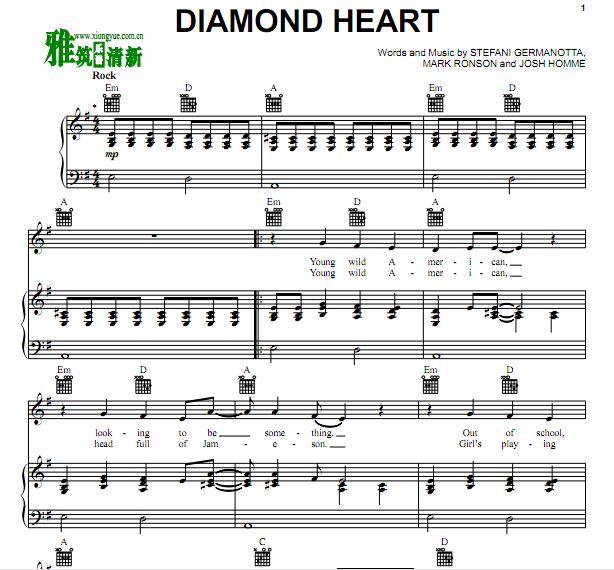 Lady Gaga - Diamond heart 