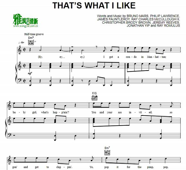 bruno mars - That's What I Like������