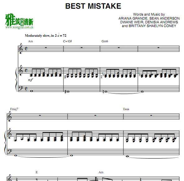 Ariana Grande - Best Mistakeٰ