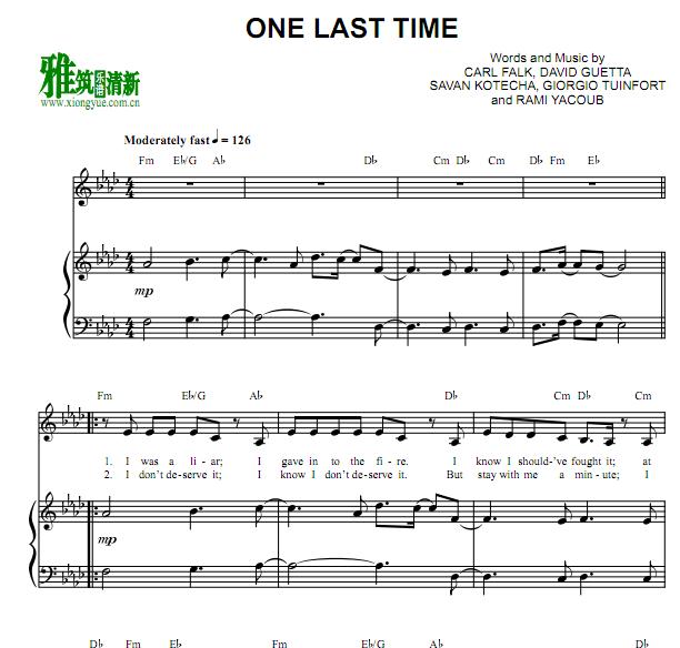 Ariana Grande - One Last Timeٰ