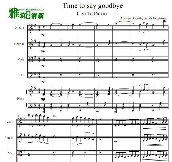 Time To Say Goodbye ���ָ�����������