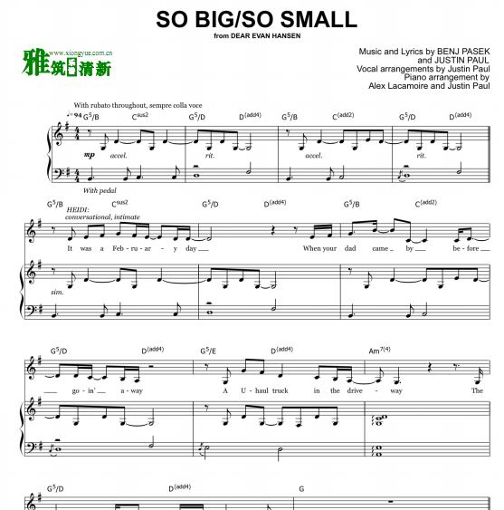 ־ °·ɭDEAR EVAN HANSEN - SO BIG/SO SMALLָٰ