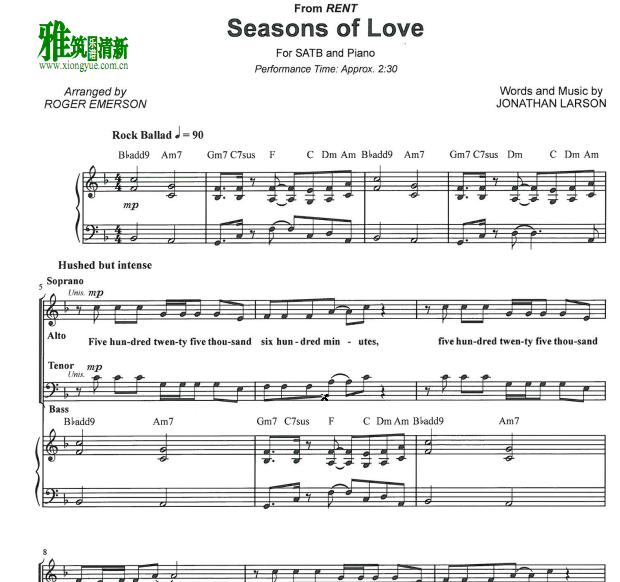 seasons of love ϳٰ