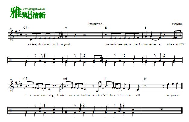 Ed Sheeran - Photograph ӹ