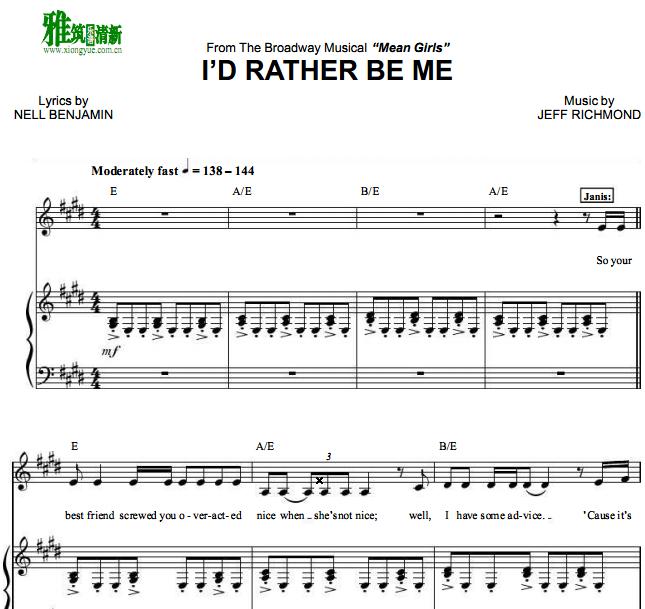 Mean Girls - I'd Rather Be Meٰ