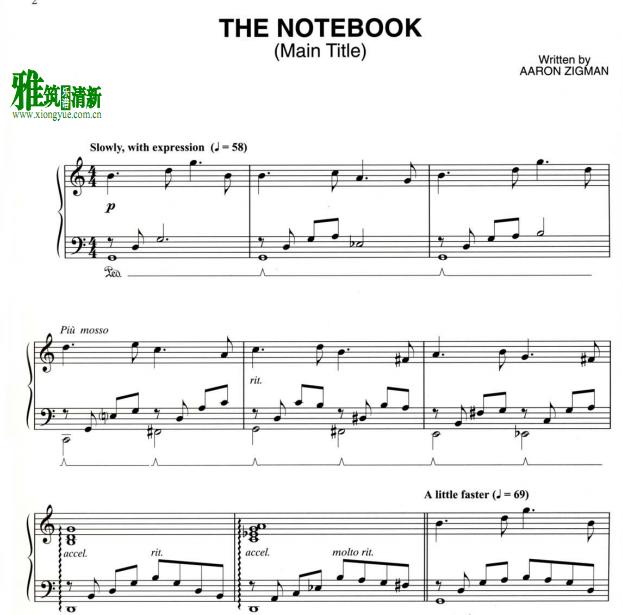 The Notebook - Main Title 