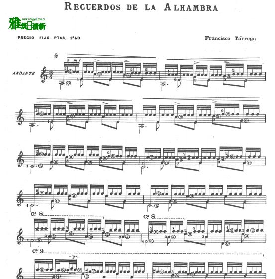 F.Tarrega  ̩׼ Ļ伪 ԭ