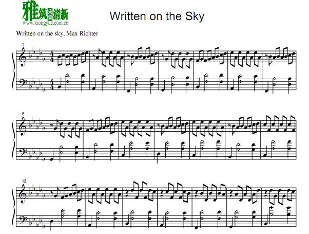 Max Richter -  Written on the Sky