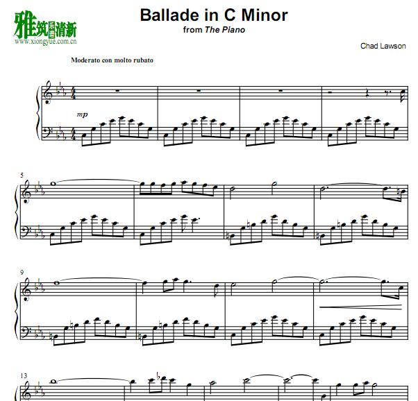 chad lawson - Ballade in c Minor 