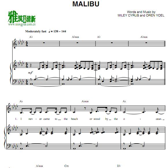 MILEY CYRUS - MALIBUٰ 