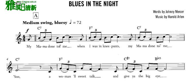 ׼ʿС Blues in the nightС
