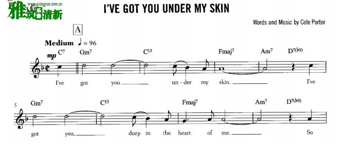 ׼ʿĿС I've got you under my skinС