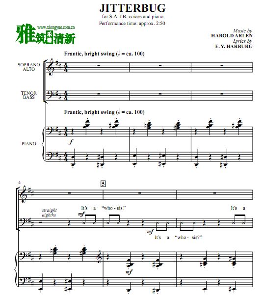 Jitterbug ذϳ׸ٰ  SATB