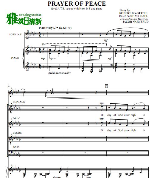 Prayer of Peace SATBϳԲŸְ