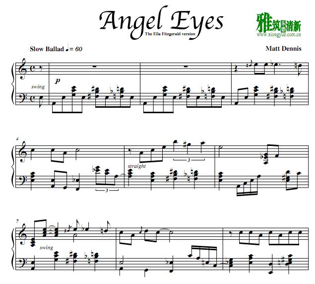 Ella Fitzgerald Angel Eyes