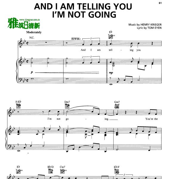 Dreamgirls ׷Ů And I Am Telling You I'm Not Going ׸ٰ