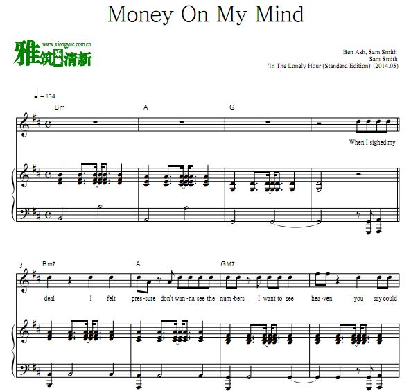 Sam Smith - Money On My Mind������ ����