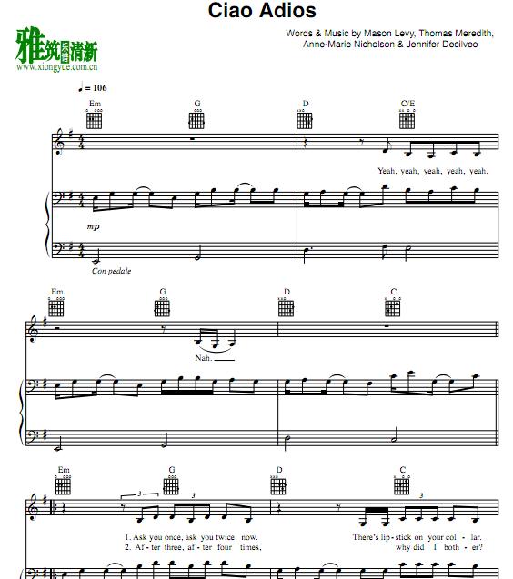 Anne-Marie - Ciao Adios