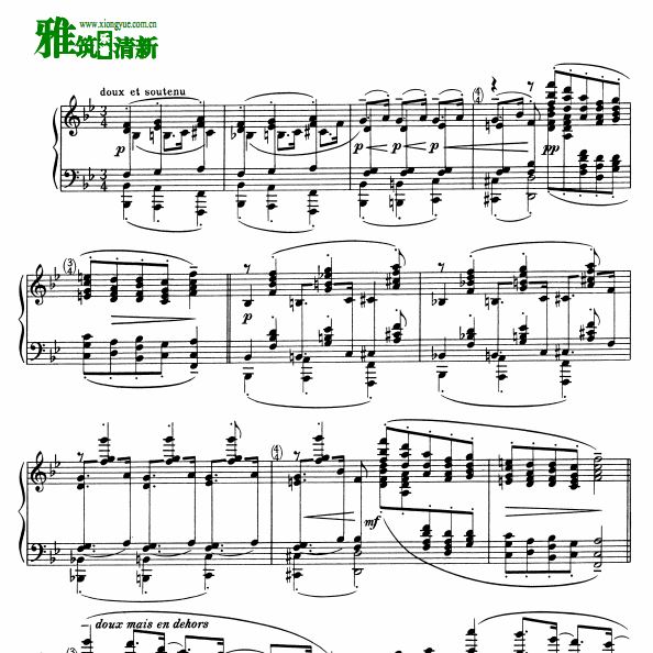 德彪西前奏曲钢琴谱1-12