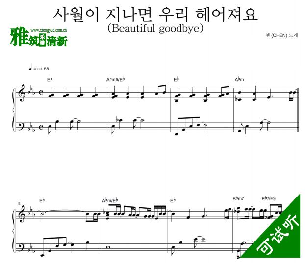 EXO CHEN - Beautiful goodbye 