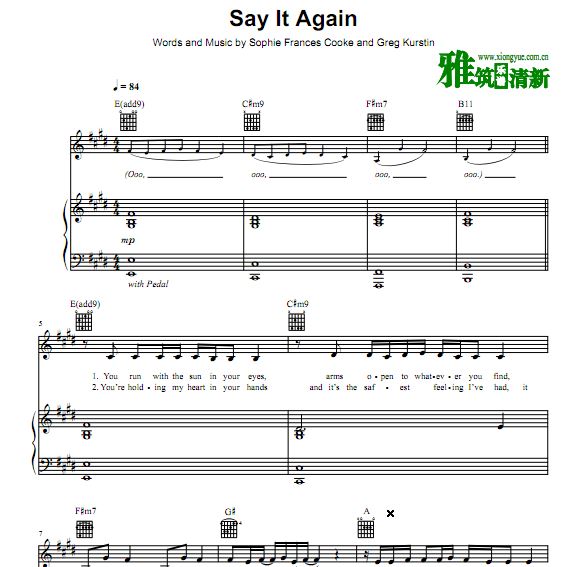 Frances - Say It Again  