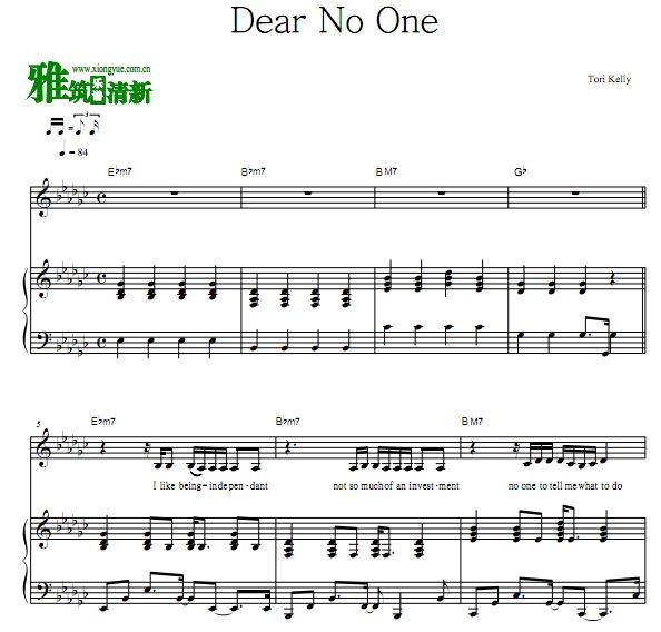 Tori Kelly - Dear No One ٰ 