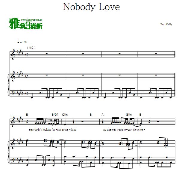 Tori Kelly - Nobody Love  