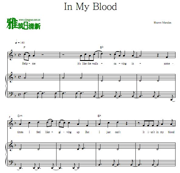 Shawn Mendes - In My Blood  