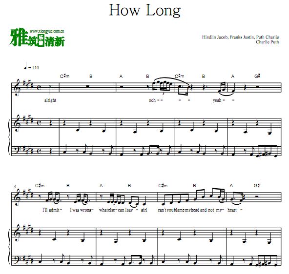 Charlie Puth - How Long ٰ 