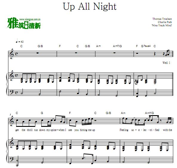 Charlie Puth - Up All Night 