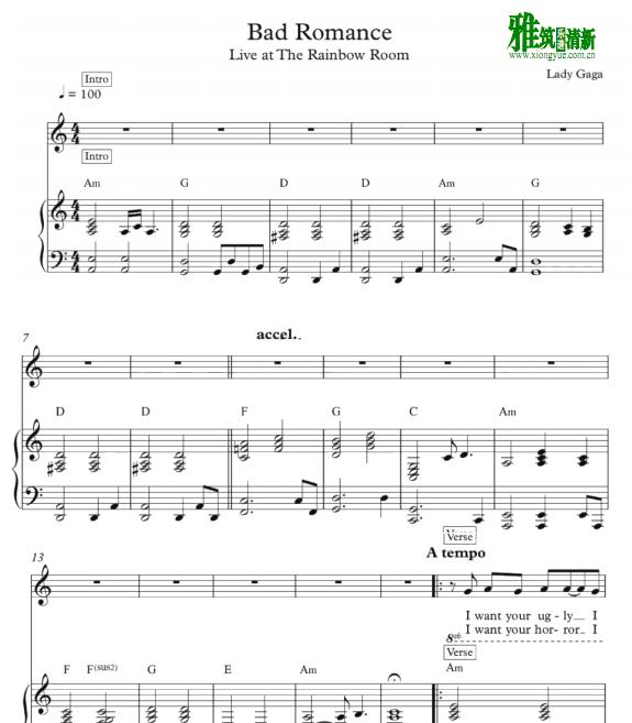 Lady gaga - Live at Rainbow Room - Bad Romanceٰ