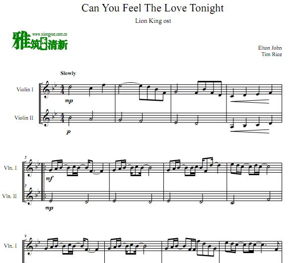 can you feel the love tonight ˫Сٺ