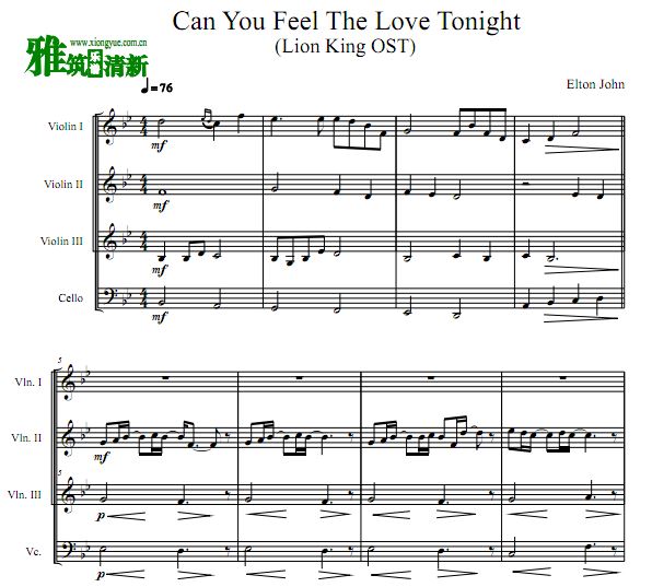 can you feel the love tonight ʨ Сһ