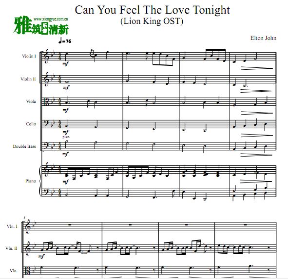 Can You Feel the Love Tonight