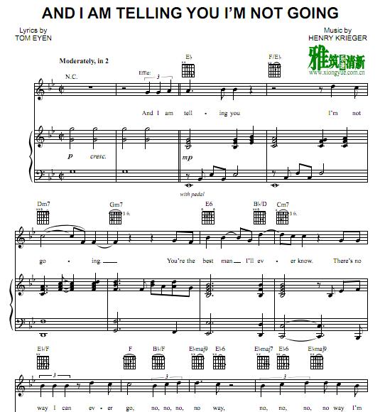 Dreamgirls - And I Am Telling You I'm Not Goingٰ